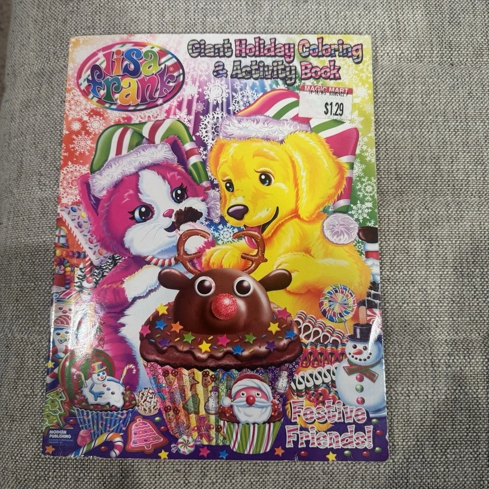 Lisa‎ Frank Jumbo Coloring & Activity Book ~ Best Buds